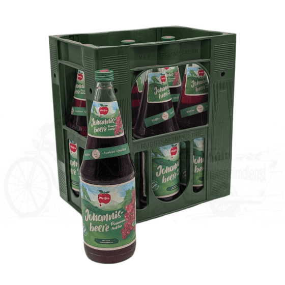 Wolfra roter Johannisbeer 6 x 1,0l Glas