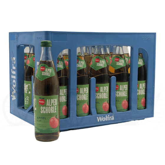 Wolfra Apfelschorle 20 x 0,5l Glas