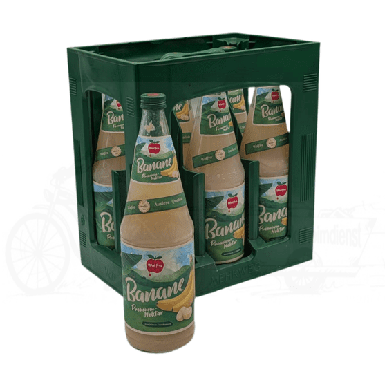 Wolfra Banane 6 x 1,0l Glas