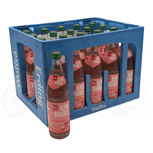 Wolfra Rhabarberschorle 20 x 0,5l Glas