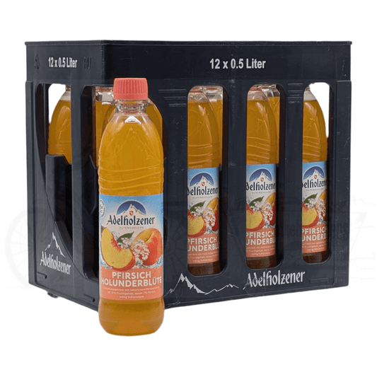 Adelholzener Pfirsich Holunderblüte 12 x 0,5l PET