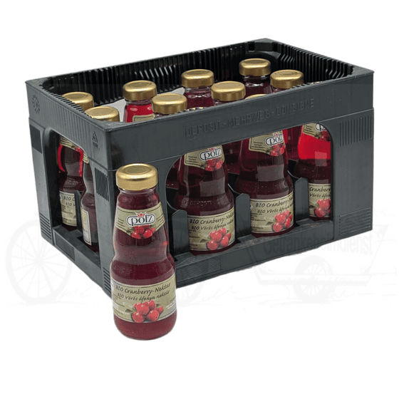 Pölz Bio Cranberry 12 x 0,2l Glas
