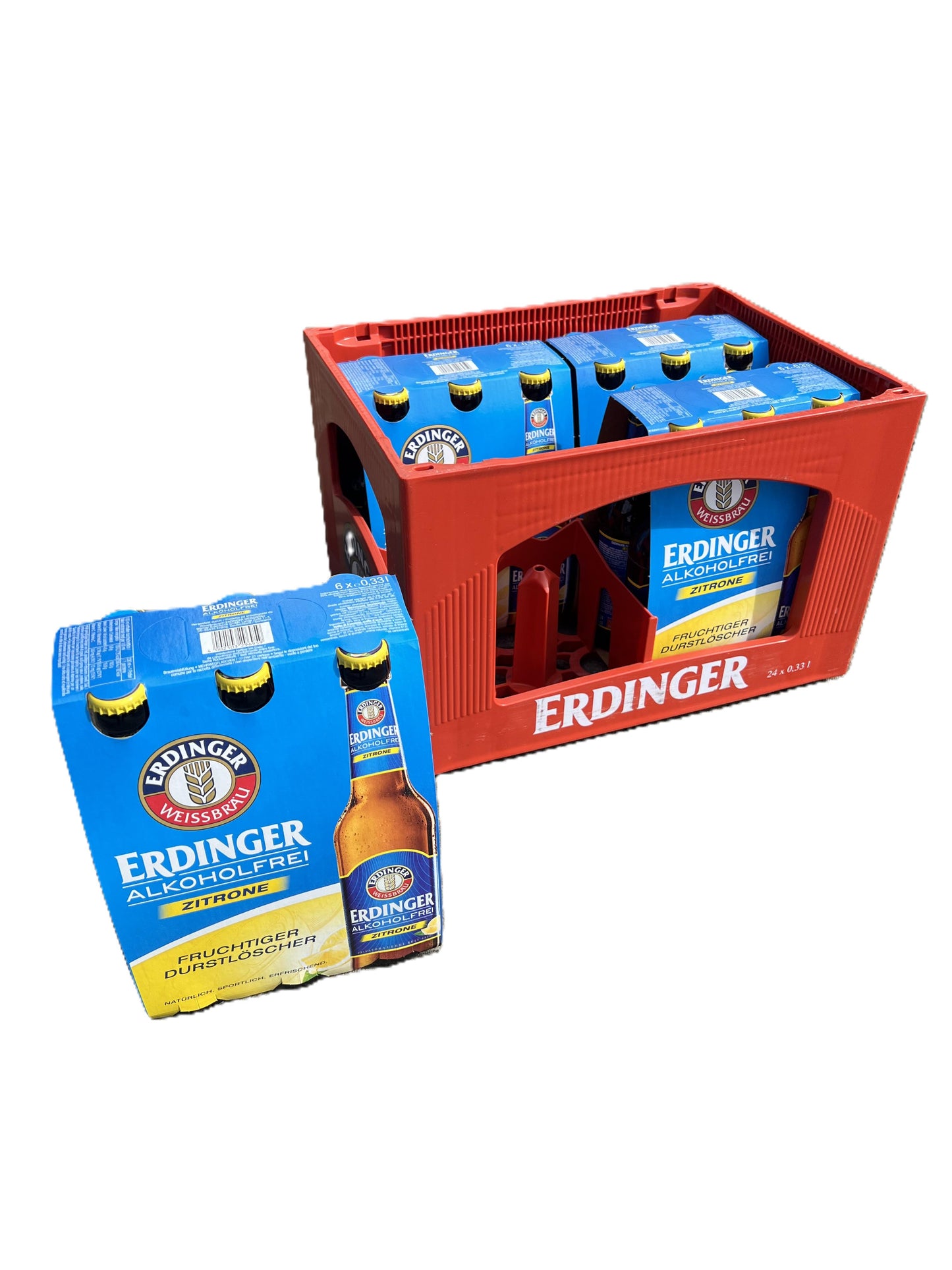 Erdinger alkoholfrei Zitrone 24 x 0,33l Glas