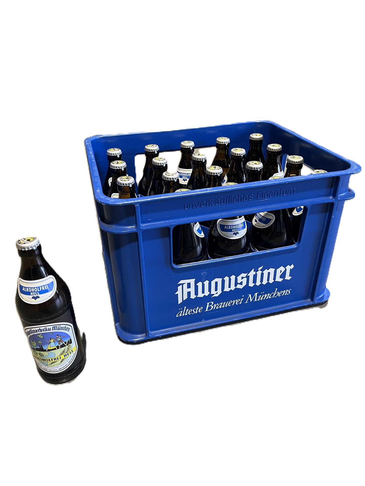 Augustiner Hell alkoholfrei 20 x 0,5l Glas