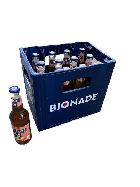 Bionade Eistee Pfirsich 12 x 0,33l Glas