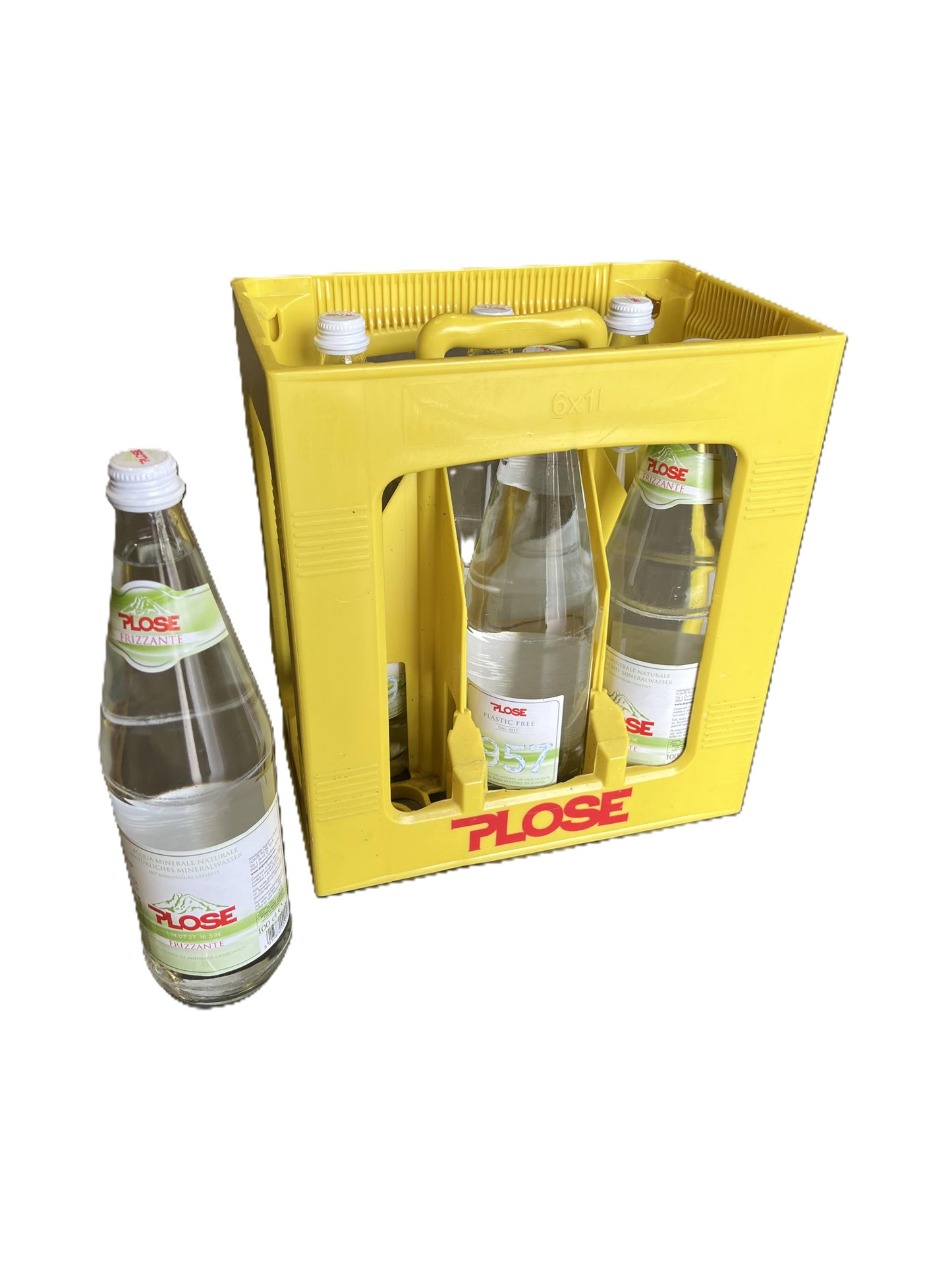 Plose Hochgebirgswasser Sprudel 6 x 1,0l Glas