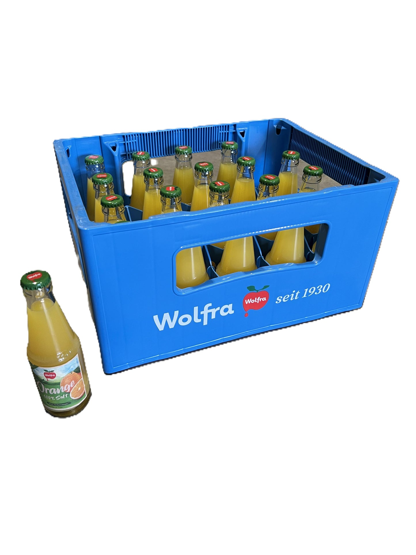 Wolfra Orangensaft 20 x 0,2l Glas
