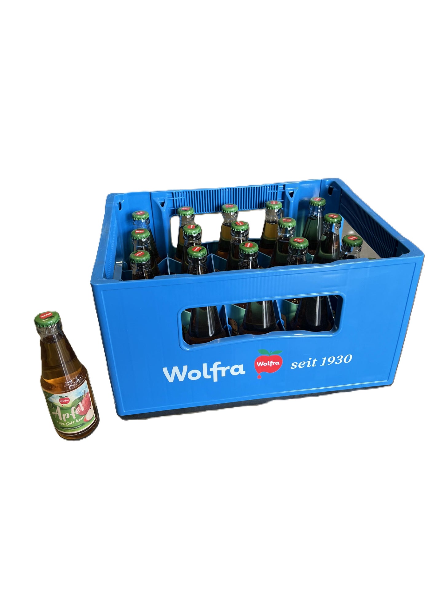 Wolfra Apfelsaft klar 20 x 0,2l Glas